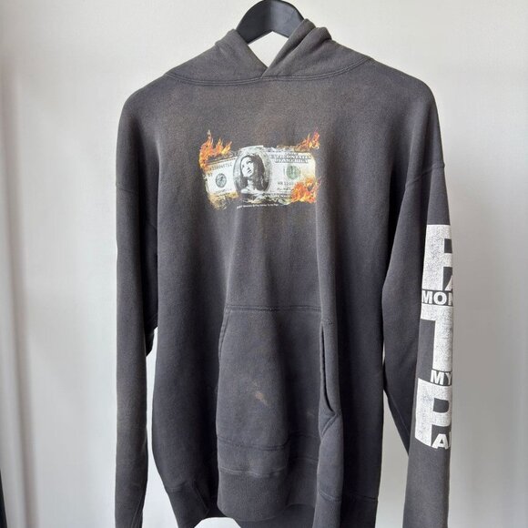 SAINT MXXXXXX Money Pay Money to My Pain Distressed - Picture 2 of 6